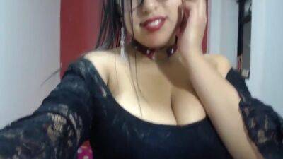 Latina With Glasses Has Fun With Her Big Boobs On Cam - hclips.com