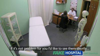 Silvie Deluxe's massive natural tits get examined by a busty nurse in fake hospital POV - sexu.com - Czech Republic