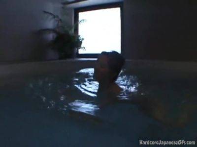 Busty japanese fuck slut is doggystyled in pool - hotmovs.com - Japan